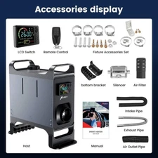 Diesel Air Heater Kit Remote Control Phone App Operate for Car RV Boat Truck Van