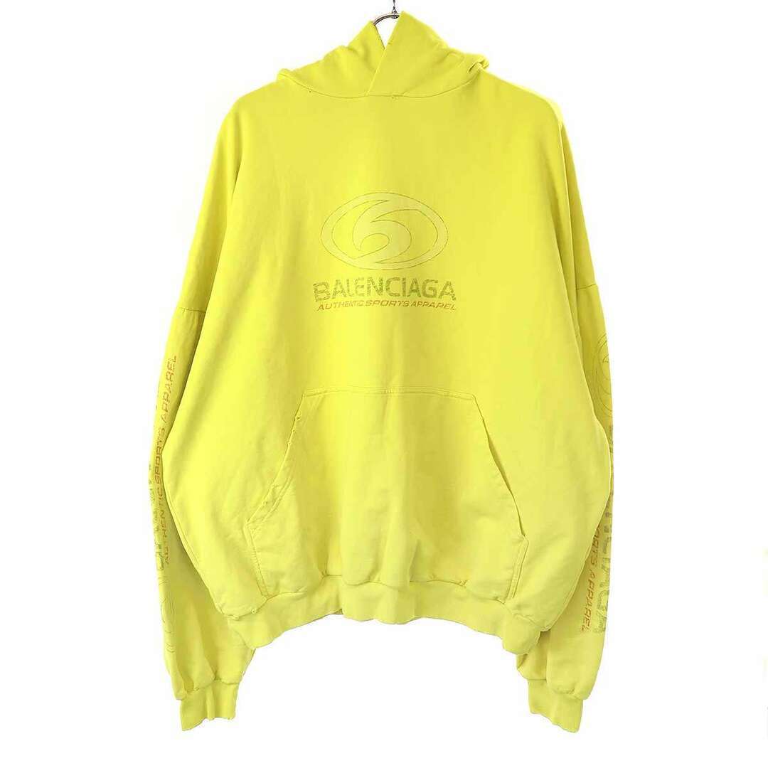 BALENCIAGA 24SS SURFER ROUND HOODIE LOGO PRINT PULLOVER BALENCIAGA 24SS SURFER ROUND HOODIE LOGO PRINT PULLOVER