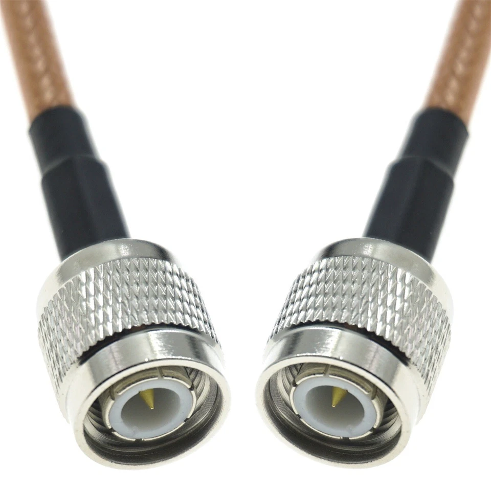 RG400 Cable Pigtail TNC Male Plug to TNC Male RF Coaxial Connector Jumper Lot - Image 2 of 4