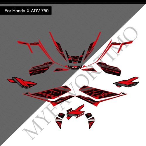 2025 For Honda X-ADV 750 X ADV 750 PVC Fairing Stickers Decoration Decals - Foto 11 di 28