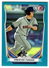 2014 BOWMAN PROSPECTS BLUE PARALLEL PRESTON TUCKER 414/500 #BP28