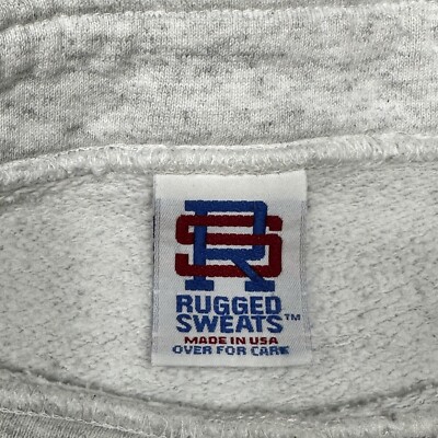 Vintage Rugged Sweats Sweater Mens 2XL Gray Earth Dance Colorful