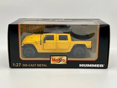 DieCast Hummer H1 Soft Top 1:27 Maisto Modellauto Special Edition Gelb USA SUV