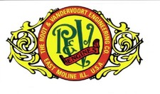 Root & Vandervoort Engine R & V Decal Gas Motor