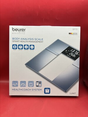Beurer BF70 Smart Health Management Digital Body Analysis Weighing Scale In Gray