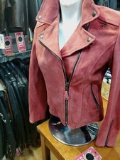 Schott NYC 206W Perfecto Women Leather Rust Rough Jacket Made in USA XS New/Tag