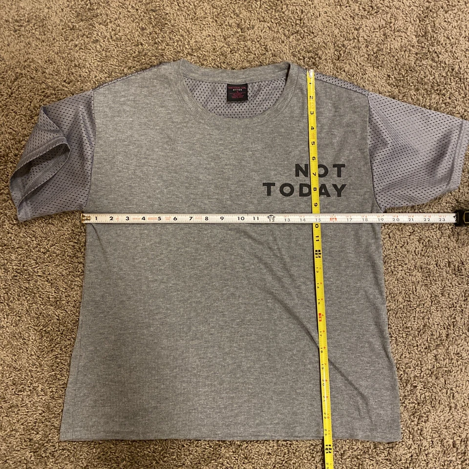 Camiseta MATERIAL GIRL ACTIVE Gris Talla S No Hoy, Tal vez Mañana Manga Malla Foto 4 de 4