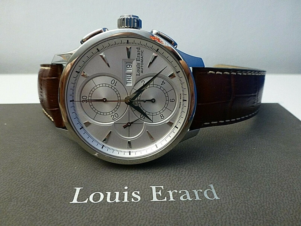 Louis Erard Swiss Made Automatic Chronograph Watch Valjoux 7750 - image 3 of 4