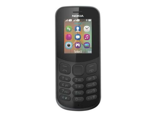 Nokia 130 - Black 2017(ALL NETWORKS) Mobile Phone (Pay As You Go) (New & Sealed) - Afbeelding 1 van 1