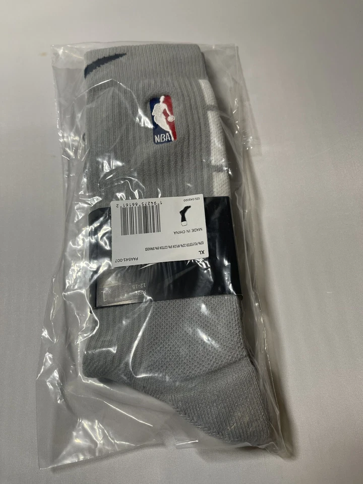 NBA Nike Auténticos Calcetines Grises Talla XL Hombres 12-15 Hasta la Rodilla PAA541-007 S82 Foto 2 de 4