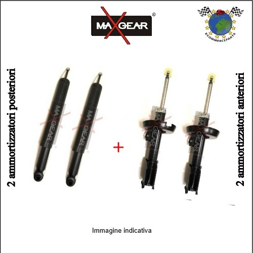 KIT AMMORTIZZATORE ANTERIORE POSTERIORE PER PIAGGIO VESPA PK 50 - PK 50 S