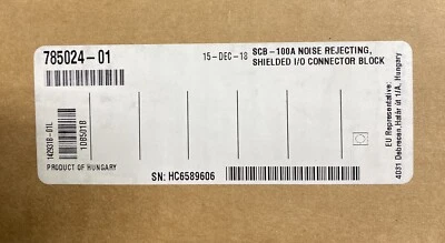NATIONAL INSTRUMENTS Ni 785024-01 Scb-100A NOISE REJECTING, SHIELDED I/O CONNECTOR BLOCK. Test Equip