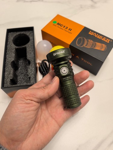 Mankerlight MC13 EDC Long Range Flashlight 2000 Lumen LED USB Rechargeable