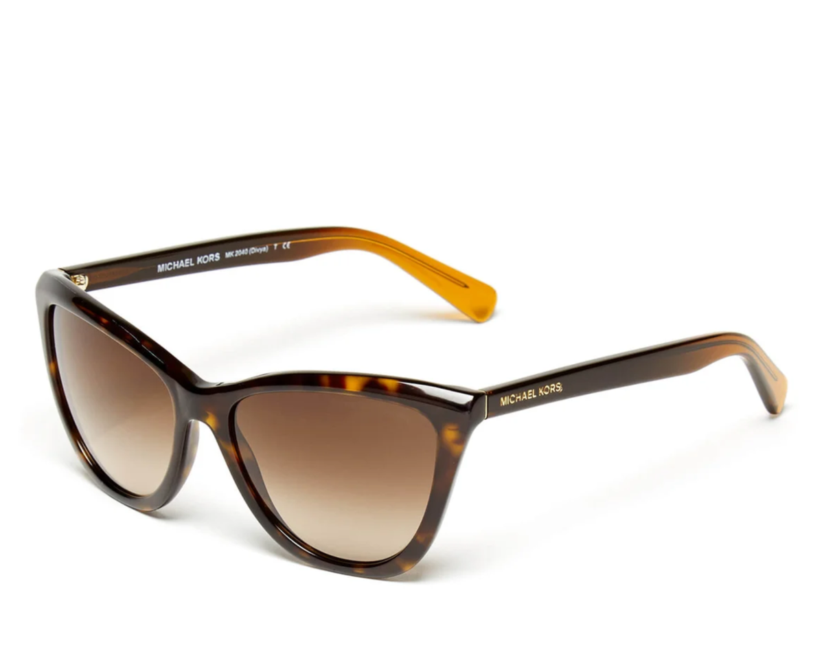 Michael Kors MK2040 Divya Polarized Cat Eye Sunglasses Tortoise NWOT Amazon.com: Michael Kors Jan MK2045 55mm Dark Tortoise  main image 3