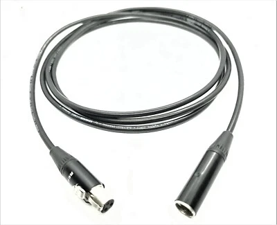 Mini XLR-TQG 3 pol. Male/Female Kabel vers. Längen