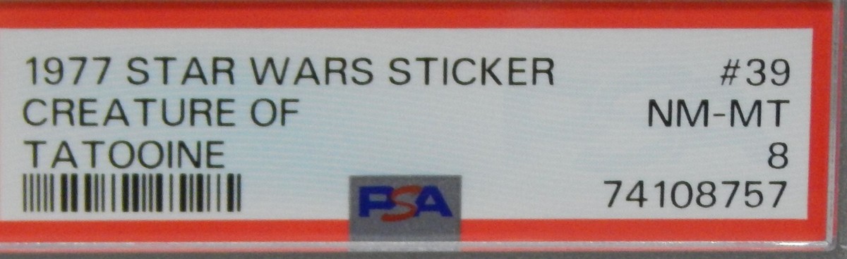 1977 Topps STAR WARS trading card sticker #39 Sandpeople TUSKEN