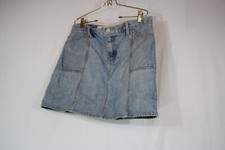 Vintage GAP Jeans Women's Size 10 Y2K Denim Mini A Line Skirt Paneled Bottom