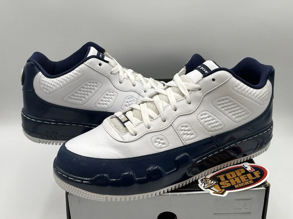 Nike Air Jordan Fusion 9 LS Midnight Navy 2009 Talla 12 Auténtico Entrenador Usado  Foto 2 de 4