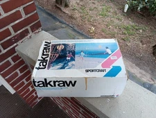 VINTAGE TAKRAW BAMBOO WICKER RATTAN BALL TOSS GAME TAKRAW BATS IN BOX