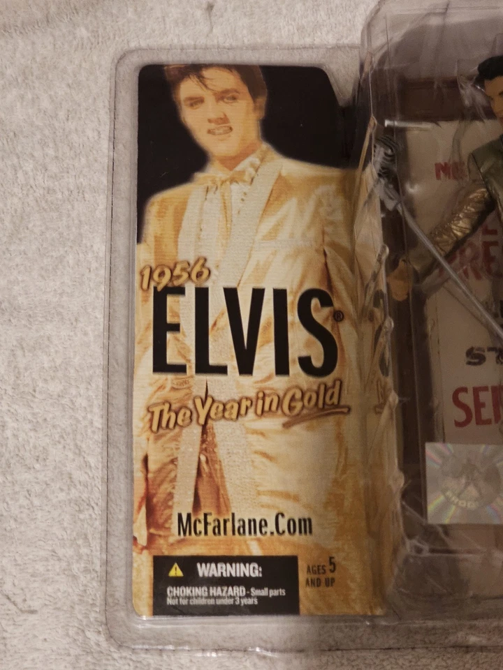 McFarlane Toys Elvis Presley 1956 The Year In Gold 4th Edition 2005 Figure New - Image 3 of 4
