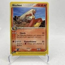 Blaziken 15/109 EX Ruby and Sapphire (2003) lp Pokémon Card