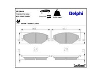 Delphi Bremsbelagsatz, Scheibenbremse LP3158 FüR Infiniti Nissan Renault