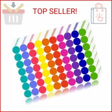 1400 PCS Colored Dot Stickers Round Color Coding Labels Classroom Must Haves, Ci