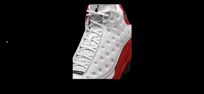 AJ 13 Retro Chicago White Red Black Mid Top Leather Sneaker