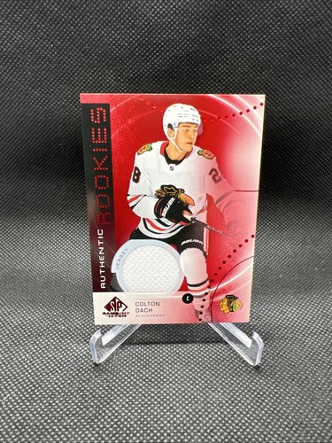 Colton Dach 2025-26 SP Game Used #AR-CD Red Jersey