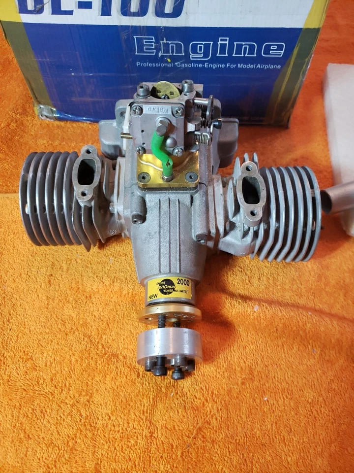 DL Motor - DL-100 Twin Cylinder RC Gas Engine DL 100 RC  Motor - New - KIK25 - Image 3 of 4
