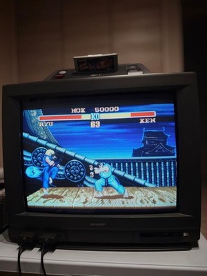 SHARP SF-1 Color TV 21G-SF1 Console System Nintendo Super Famicom 100V