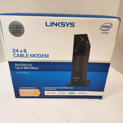 Linksys 24x8 Cable Modem CM3024 Intel Inside 960 Mbps