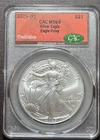 2025 (P) American Silver Eagle With Eagle Privy - CAC MS69 Red Book Label