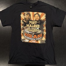 Post Malone Jelly Roll T-Shirt, The Big Ass Stadium Tour 2025 Shirt black L