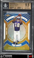 POP 1: Sidney Rice BGS 9.5: 2007 Finest Moments Gold Refractors Rookie Gisto /50