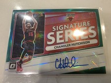 2020 Panini Donruss Optic Chandler Hutchison Green Prizm Autograph