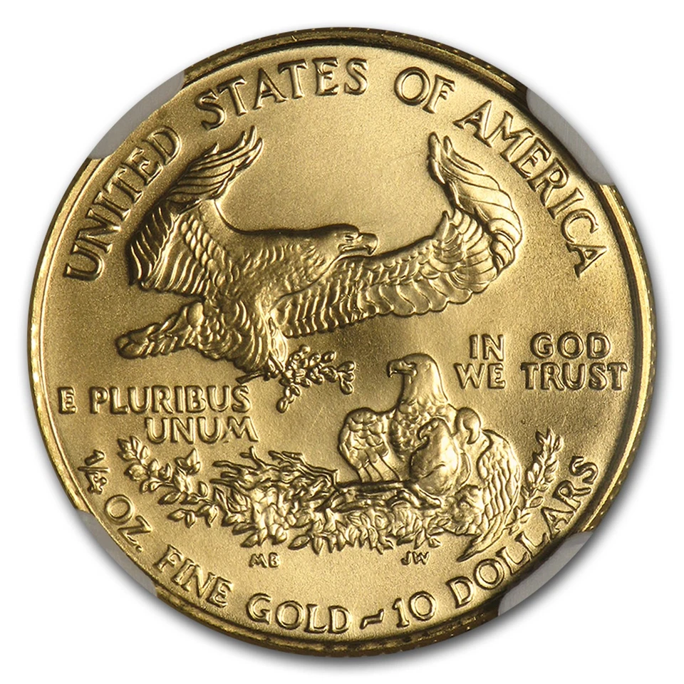 1986 1/4 oz American Gold Eagle MS-69 NGC - Image 3 of 3