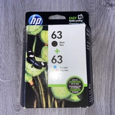 HP 63XL / 63 Ink Cartridges L0R48AN F6U61AN F6U64AN Genuine OEM 6952 Exp 9/2019