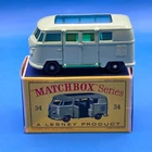 VINTAGE 60S MATCHBOX LESNEY NO # 34 VOLKSWAGON CAMPING CAR