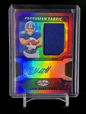 Cam Skattebo RPA Rookie Patch Auto /399 Freshman Fabric 2025 Panini Certified