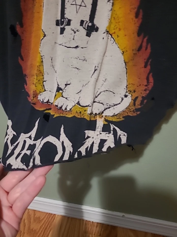 Camiseta sin mangas RARA UNIF Death Meowtal Distressed leer descripción para mujer XS Foto 3 de 4