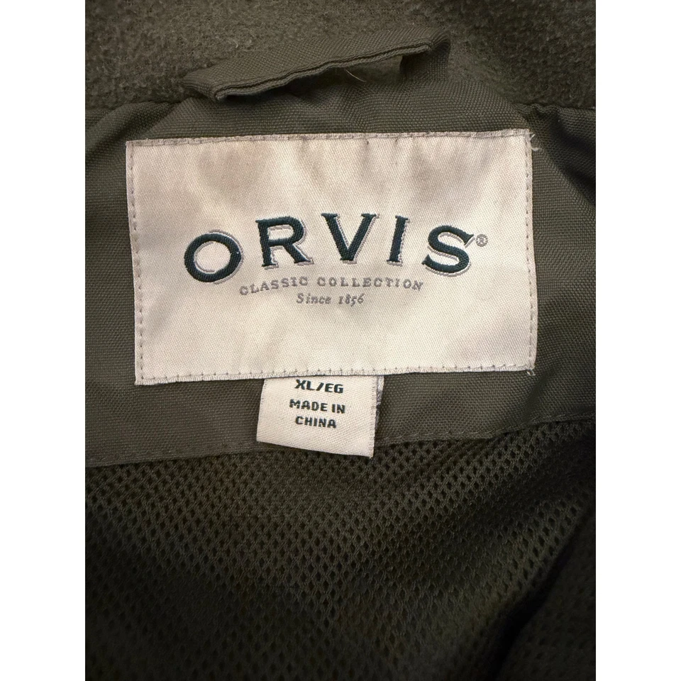 ORVIS Hombres Colección Clásica Caqui Verde Chaqueta con Capucha Exterior XL EG Foto 4 de 4