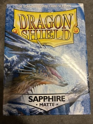 Matte Sapphire 100 ct Dragon Shield Standard Sleeves