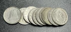 1947 Canada Silver Dime Lot of 10 - George VI Canadian 10 Cent Coins 80% Silver