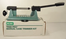 RCBS Trim Pro Manual Case Trimmer Kit 90355 w/ Pilots & #10, 3 Plates