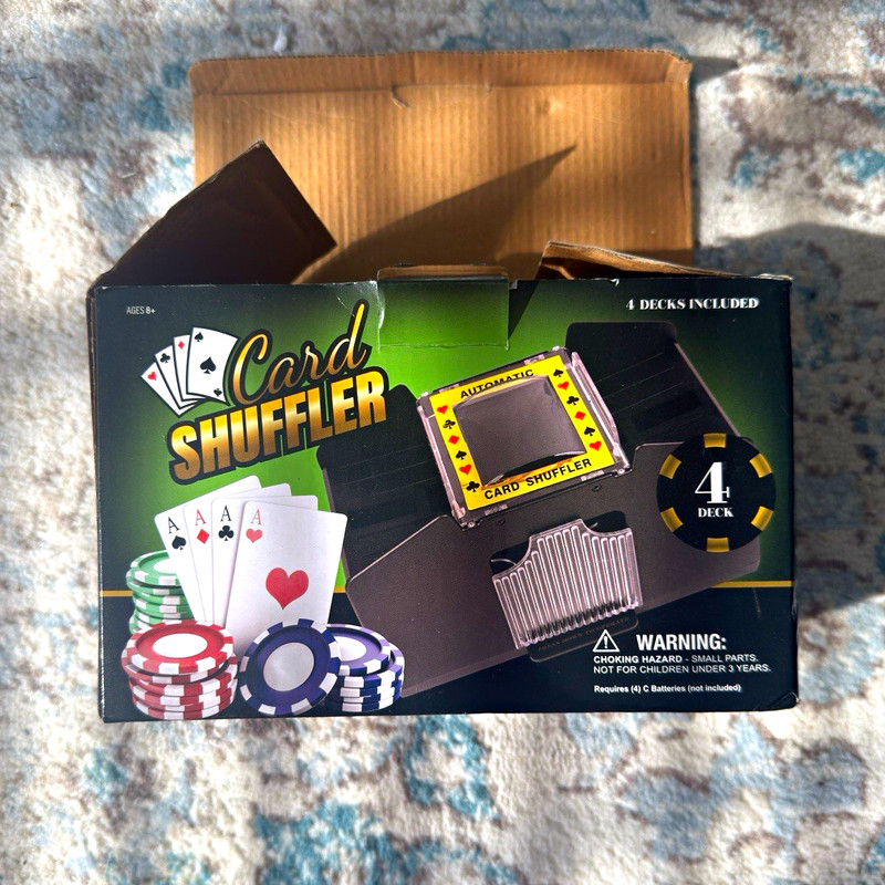Automatic Card Shuffler Machine w/ Box & Instructions ( no cards included)