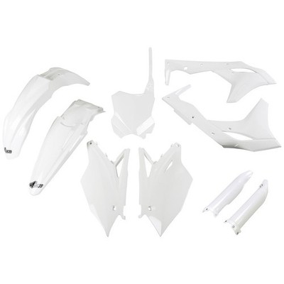 UFO Plastic Kit Set Full Complete White Kawasaki KX250F 2018-2020