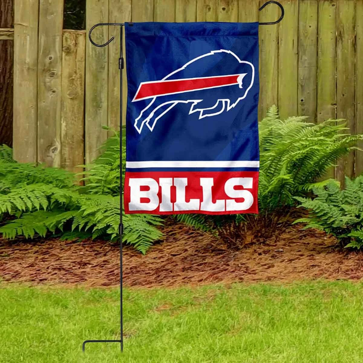Buffalo Bills Garden Flag and Yard Stand Included