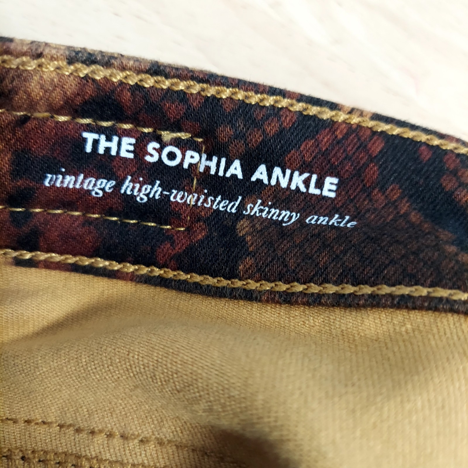AG Adriano Goldschmied Jeans Size 26 Snakeskin Sophia Skinny Ankle Reptile Print thumbnail 6