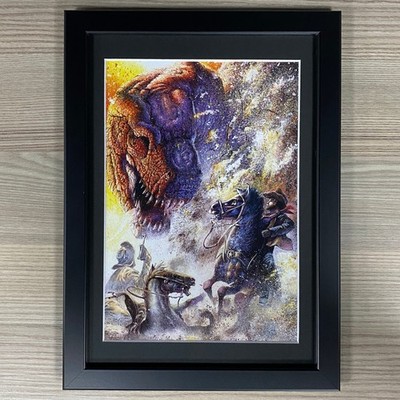 2000 AD GERAHMTE KUNST FLEISCH DINOSAURIER COWBOYS PULP SCI-FI FANTASY COMIC BUCH